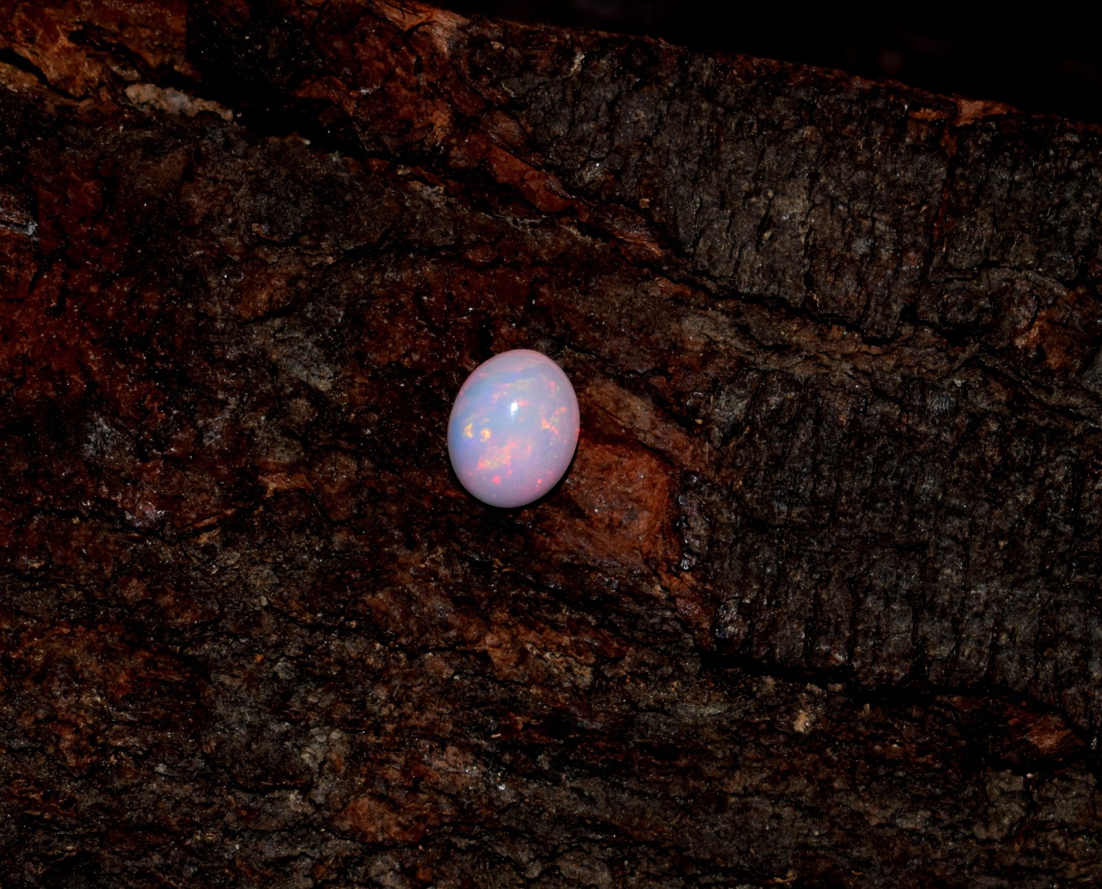 Natural Ethiopian Wello Fire Opal Cabochon Gemstone 6X8mm Loose AAA A03