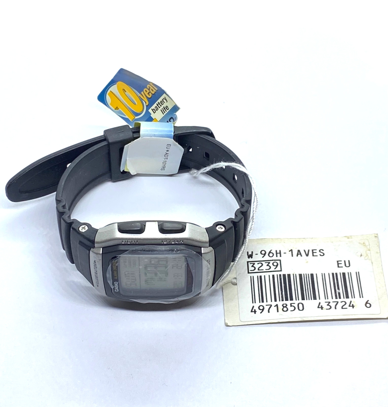 New CASIO W-96H-1AVES Men’s Digital Watch, Alarm, Light