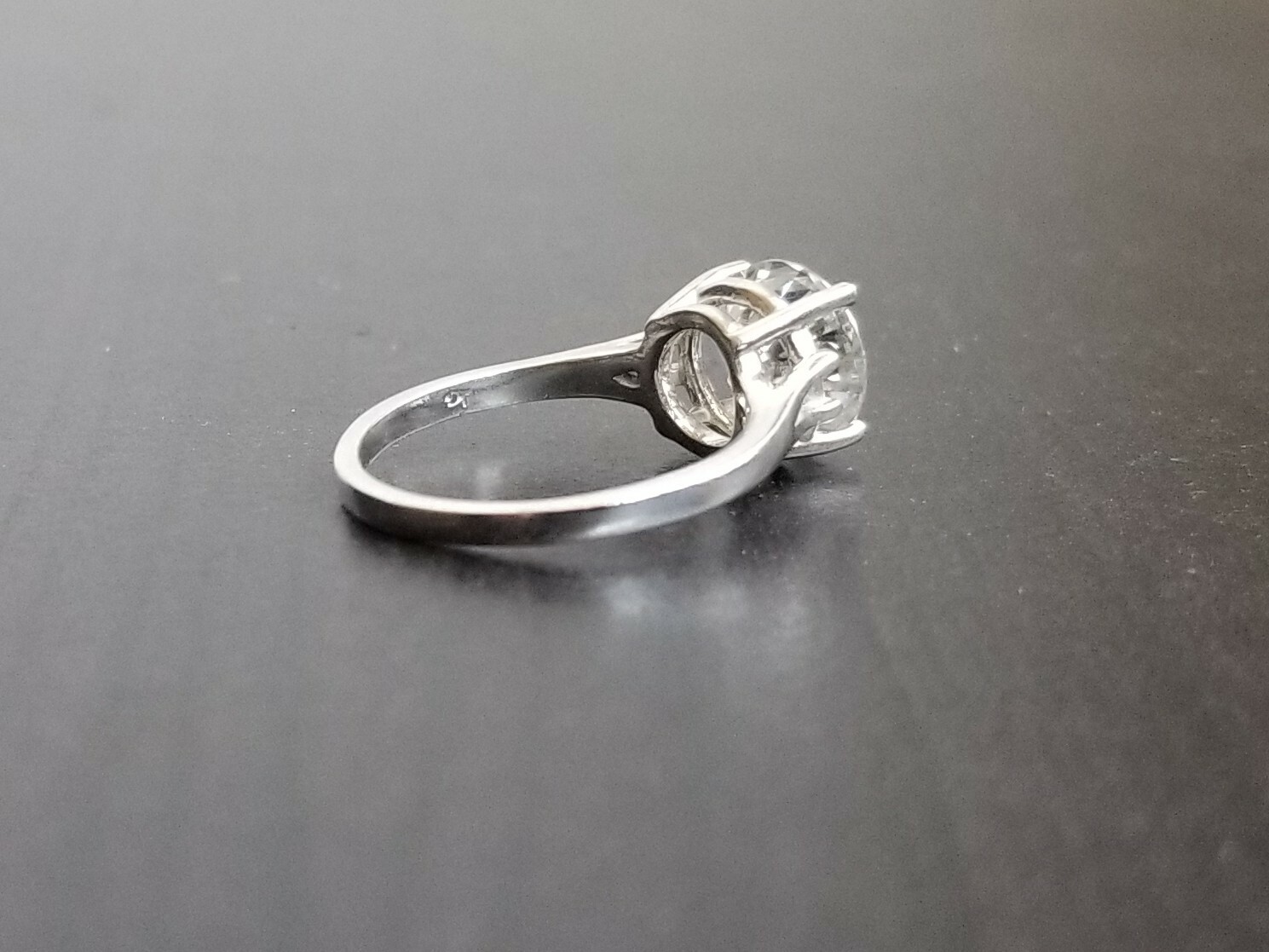 4.00 Carat Moissanite Forever Classic Solitaire Ring (Charles & Colvard)