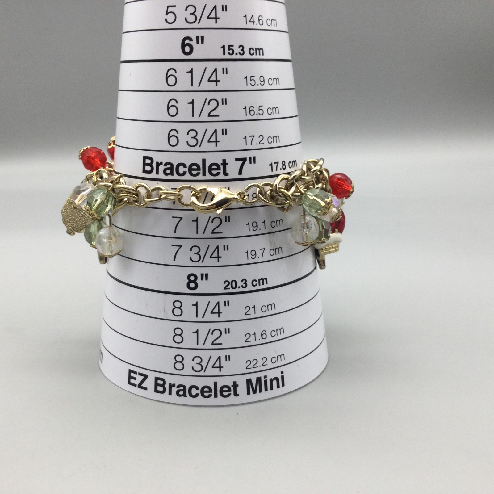 Kim Rogers Womens Watch 24mm Gold Tone Christmas Bracelet New Battery 7.25″