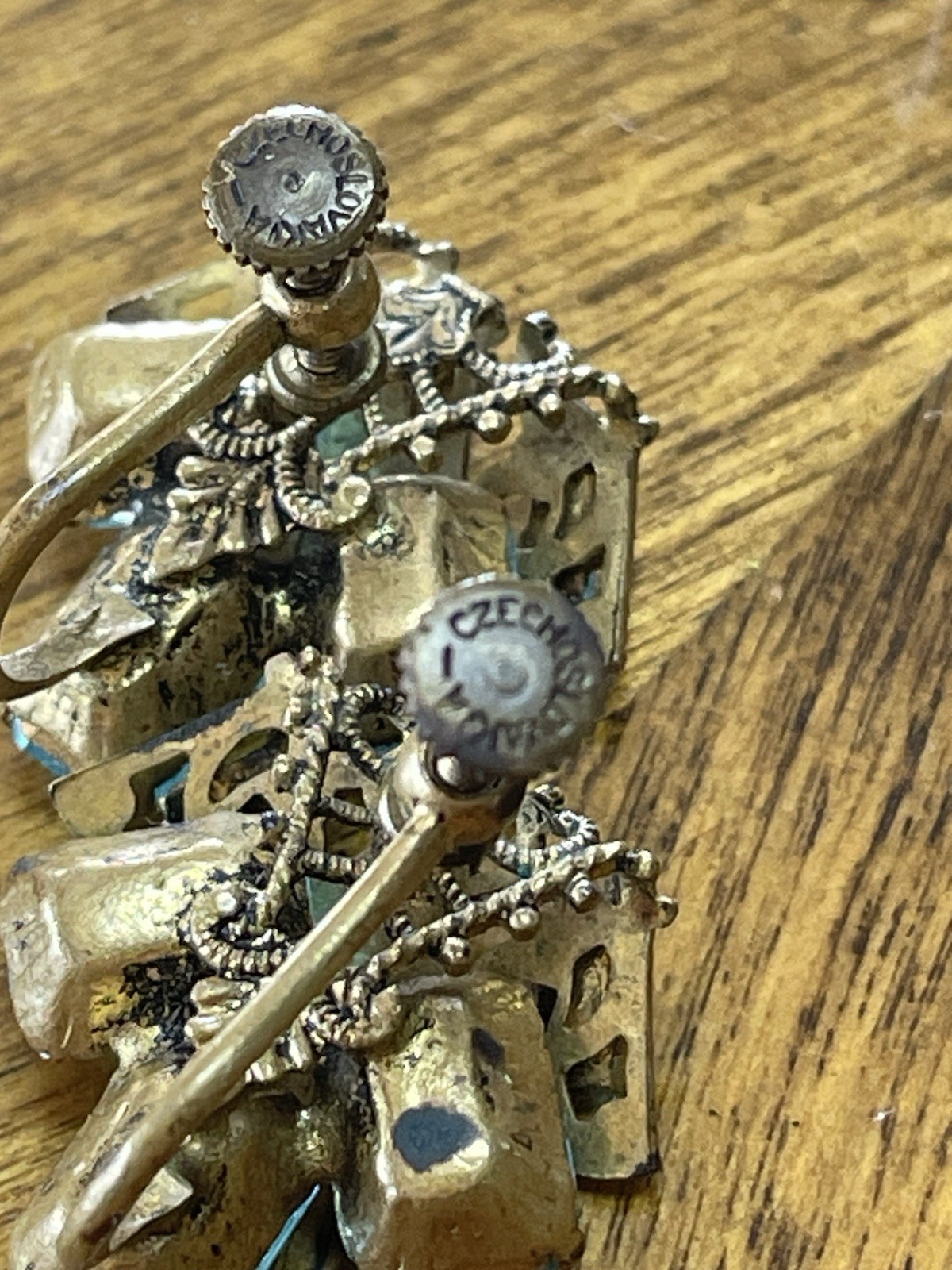 9 Pair Mid Century Clip & Screw On Earrings. Some Signed. Weiss, Star, Etc