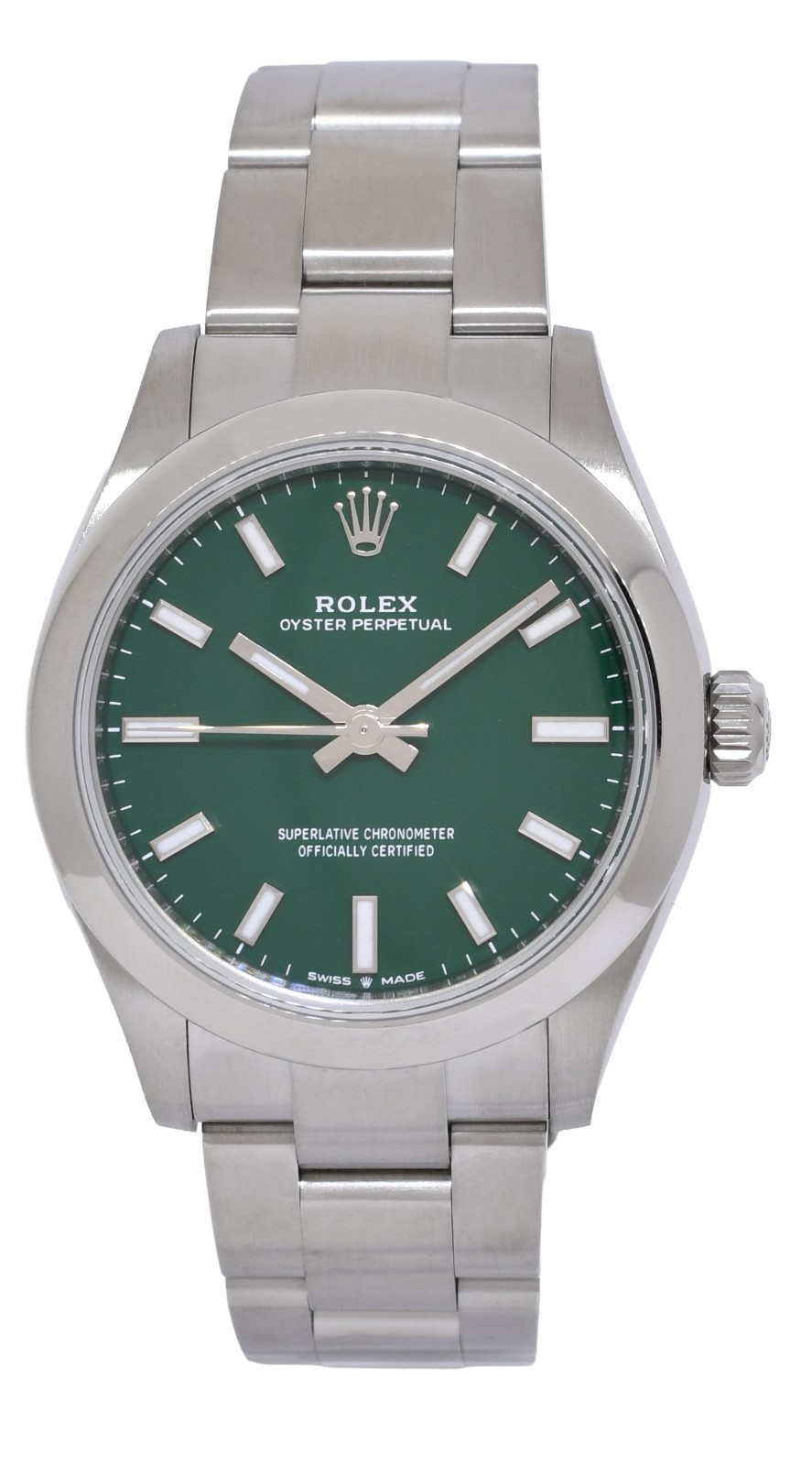 Rolex Oyster Perpetual 31 Steel Green Dial Ladies Watch 277200
