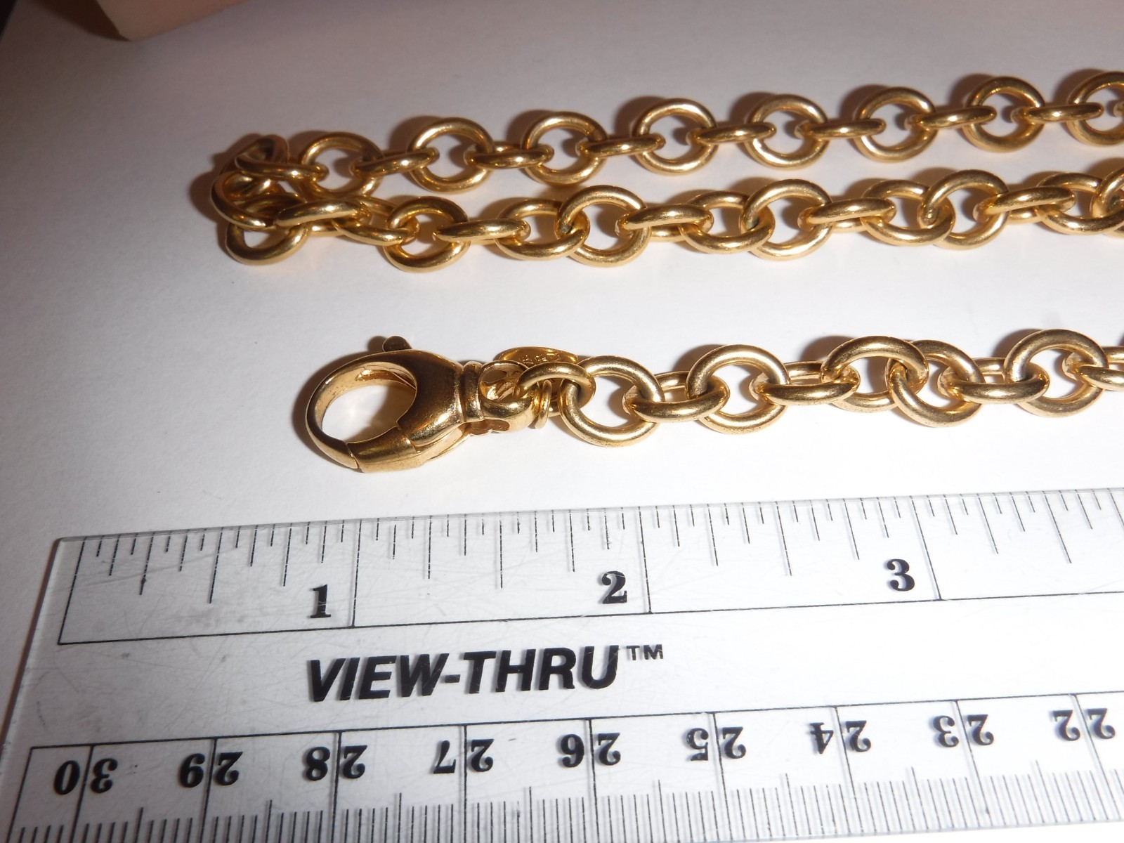 Bronzo Italia Necklace & Bracelet Set Milor Italy Yellow Bronze Oval Links