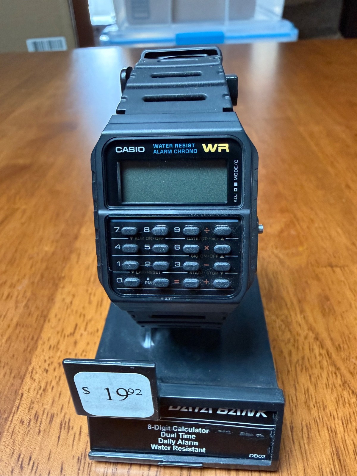 NOS CASIO CA-53W-1 Vtg Calculator Retro Digital Watch Alarm Chrono C38