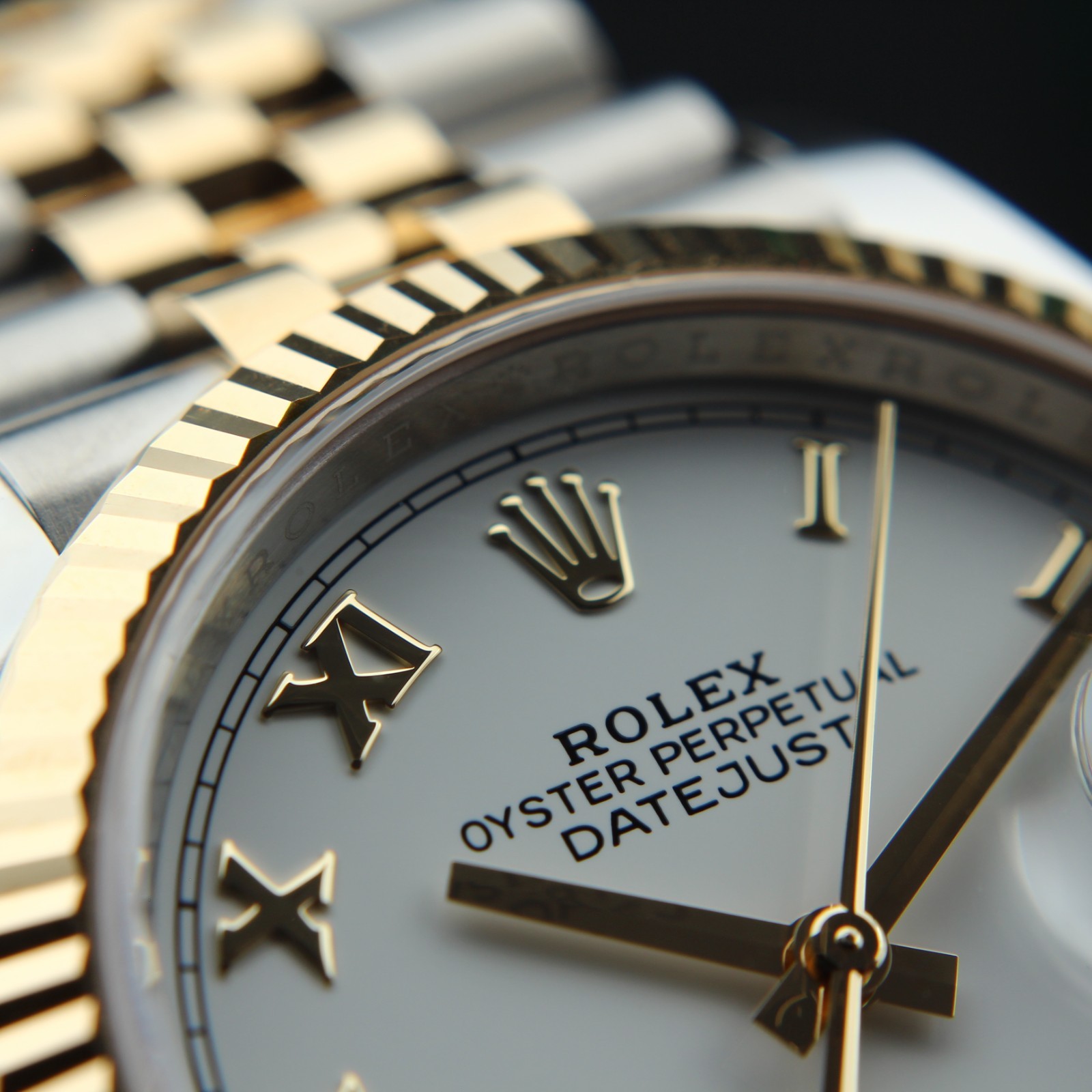 2026 Rolex Datejust White Roman Dial Jubilee 18kt Gold Jubilee 36mm 126233