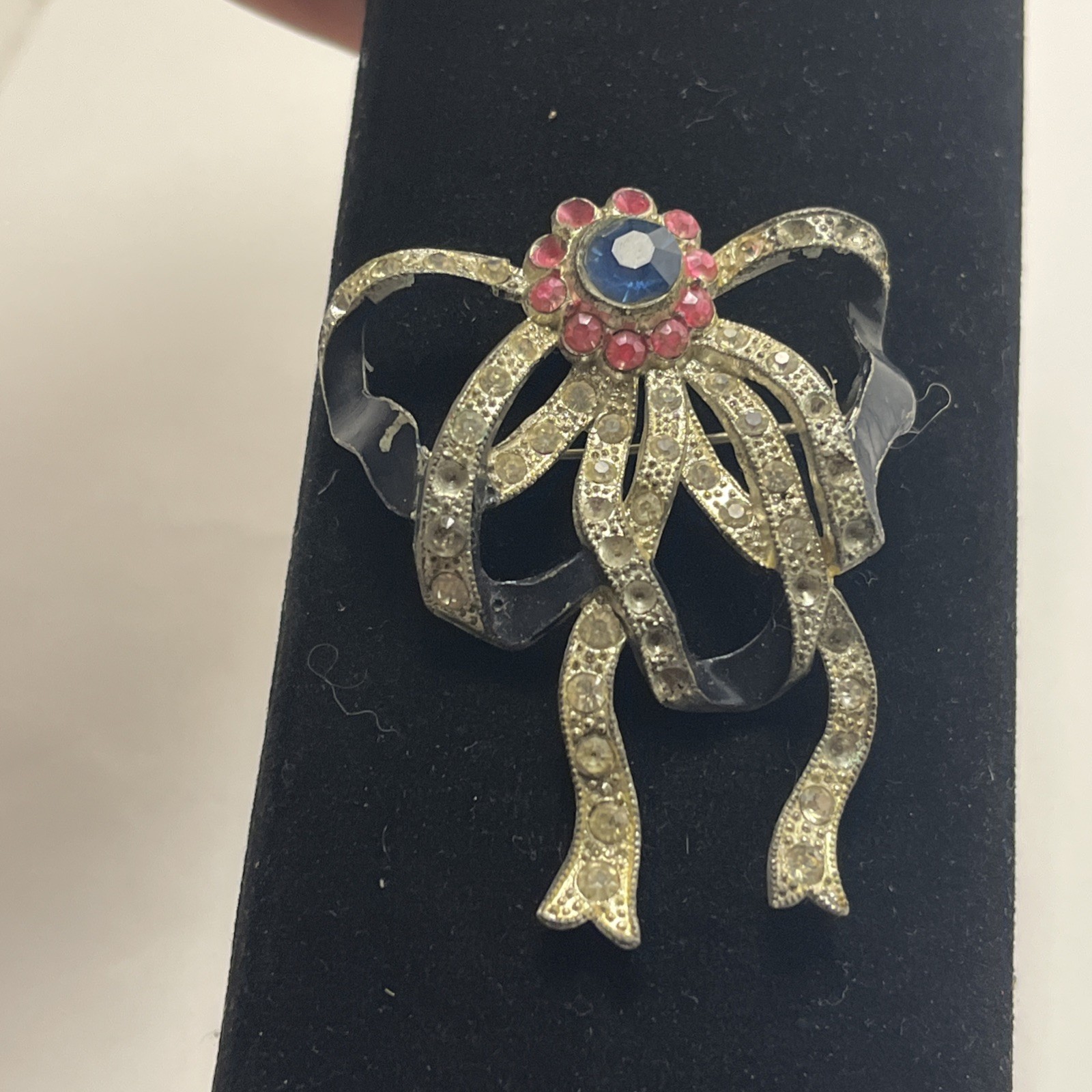 Vintage Marcel Boucher Bow Knot Brooch, See Photos, RARE ART DECO COLLECTIBLE!