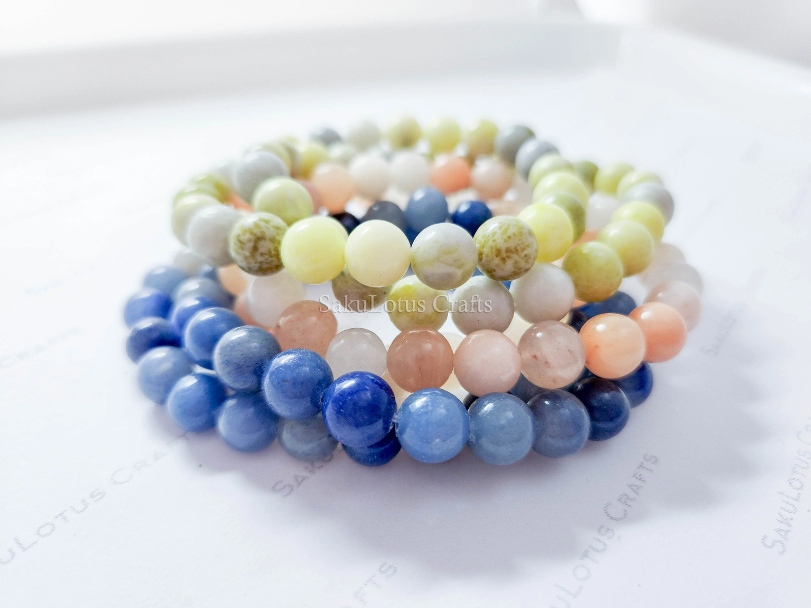 Natural Crystal Stone Stretch Bracelet 4mm 6mm 8mm 10mm Gemstone Beads DIY Stone