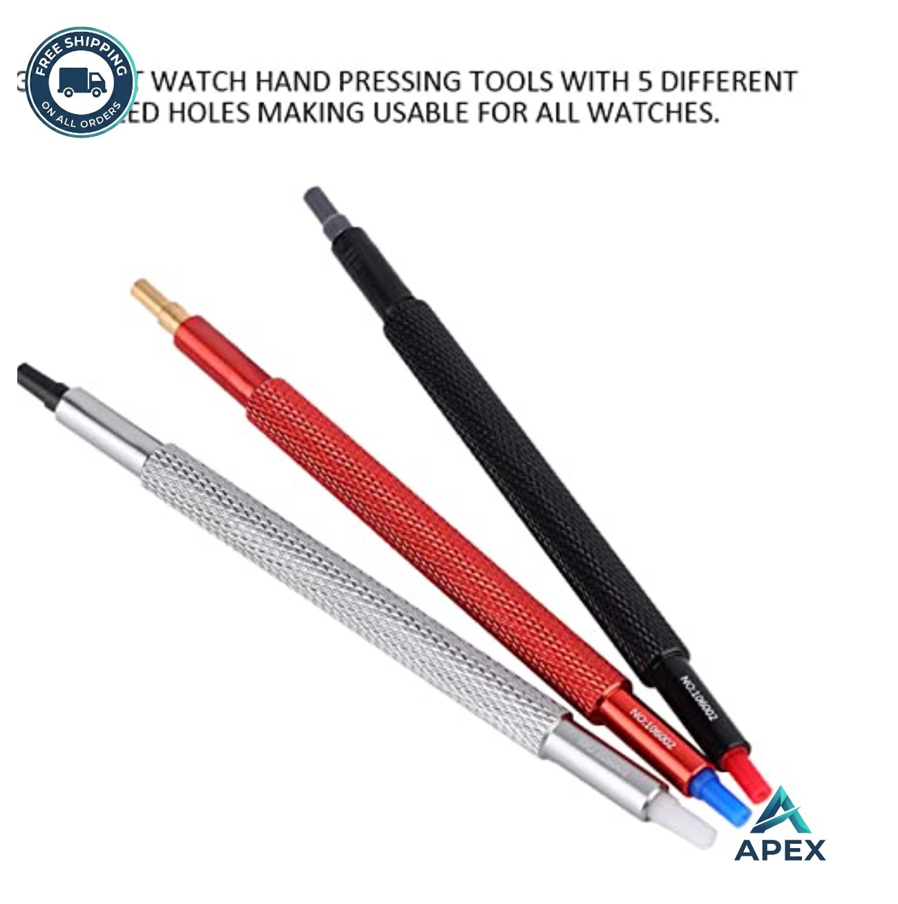 Watch Hand Presser Tool Set 3PCS Stainless Steel Pusher Fitting Wristwatch