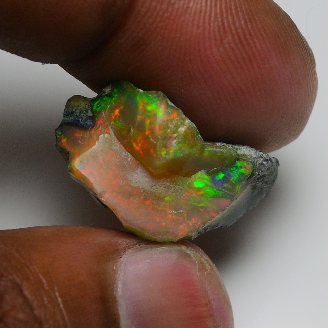 Natural Ethiopian Black Opal Rough 12.70 Ct – Ideal for Jewelry, Welo Fire Opal
