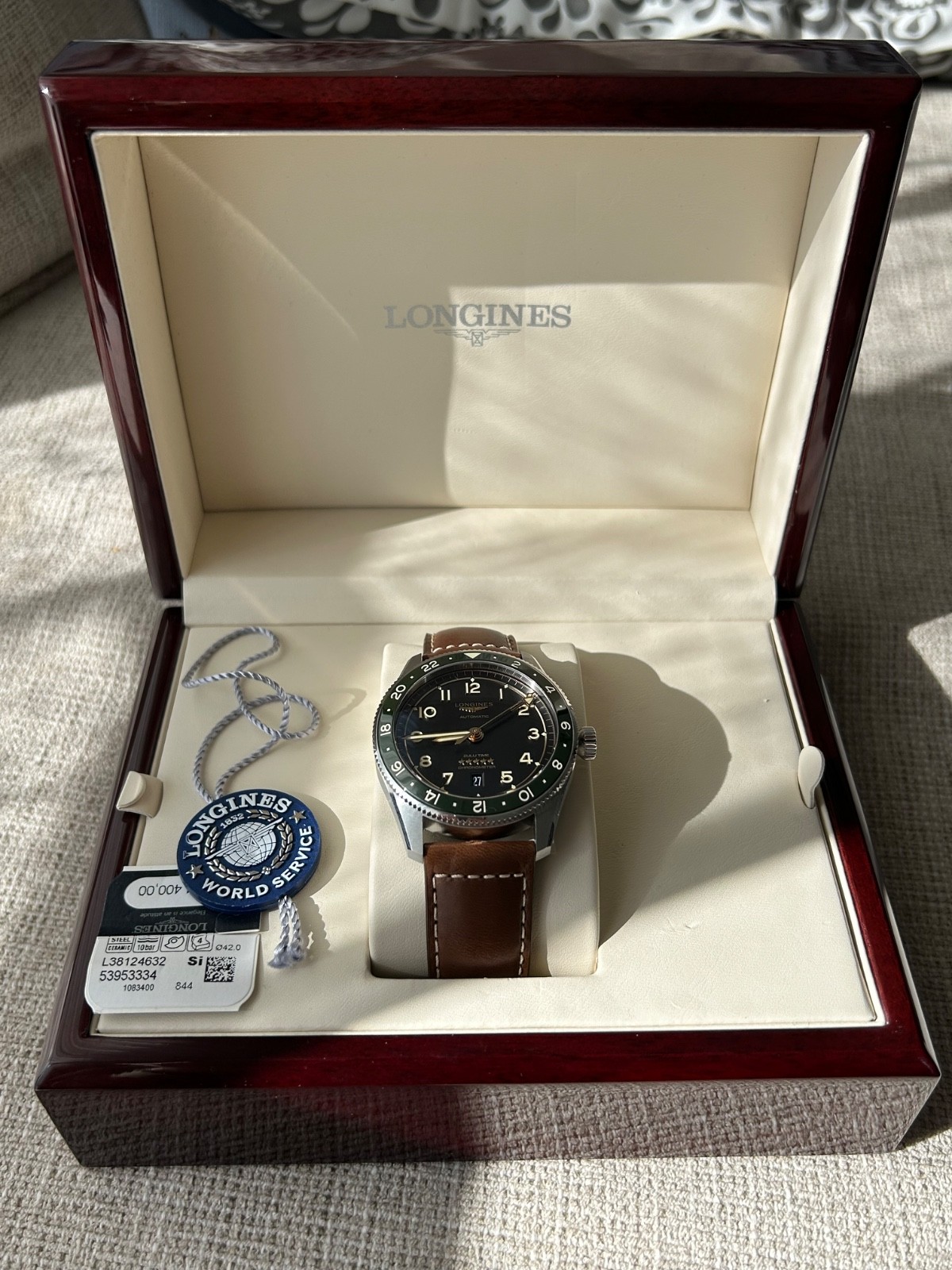 Longines Spirit Zulu Time GMT Anthracite Men’s Watch – L3.812.4.63.2