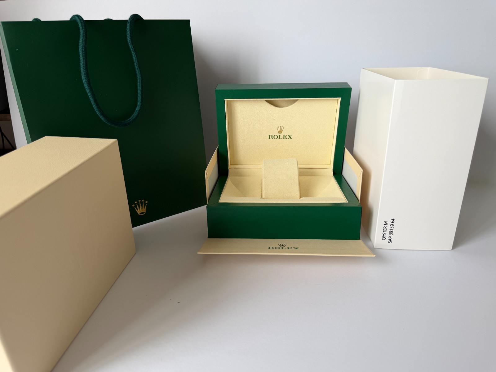 Rolex Box Empty Storage Display Case Leather