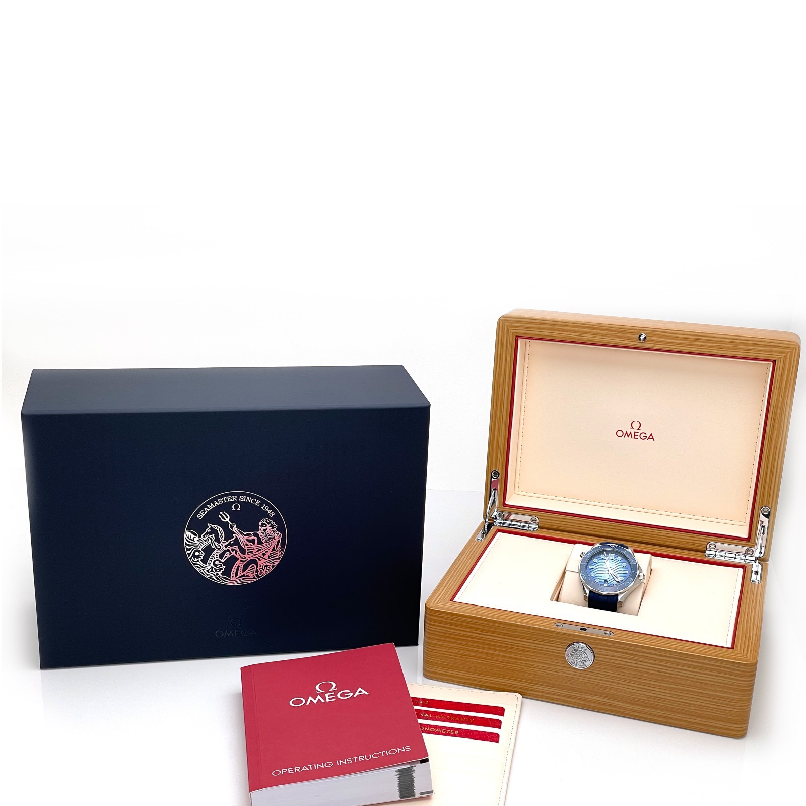 OMEGA Seamaster Diver 300M Summer Blue – Full Set – 210.32.42.20.03.002