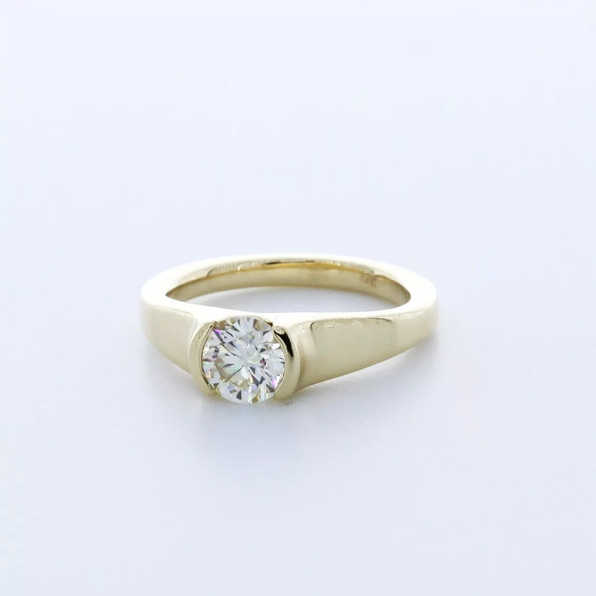 Solitaire Engagement Ring 14K Gold Classic 1.16 CT Round Lab-Grown Diamond I SI1