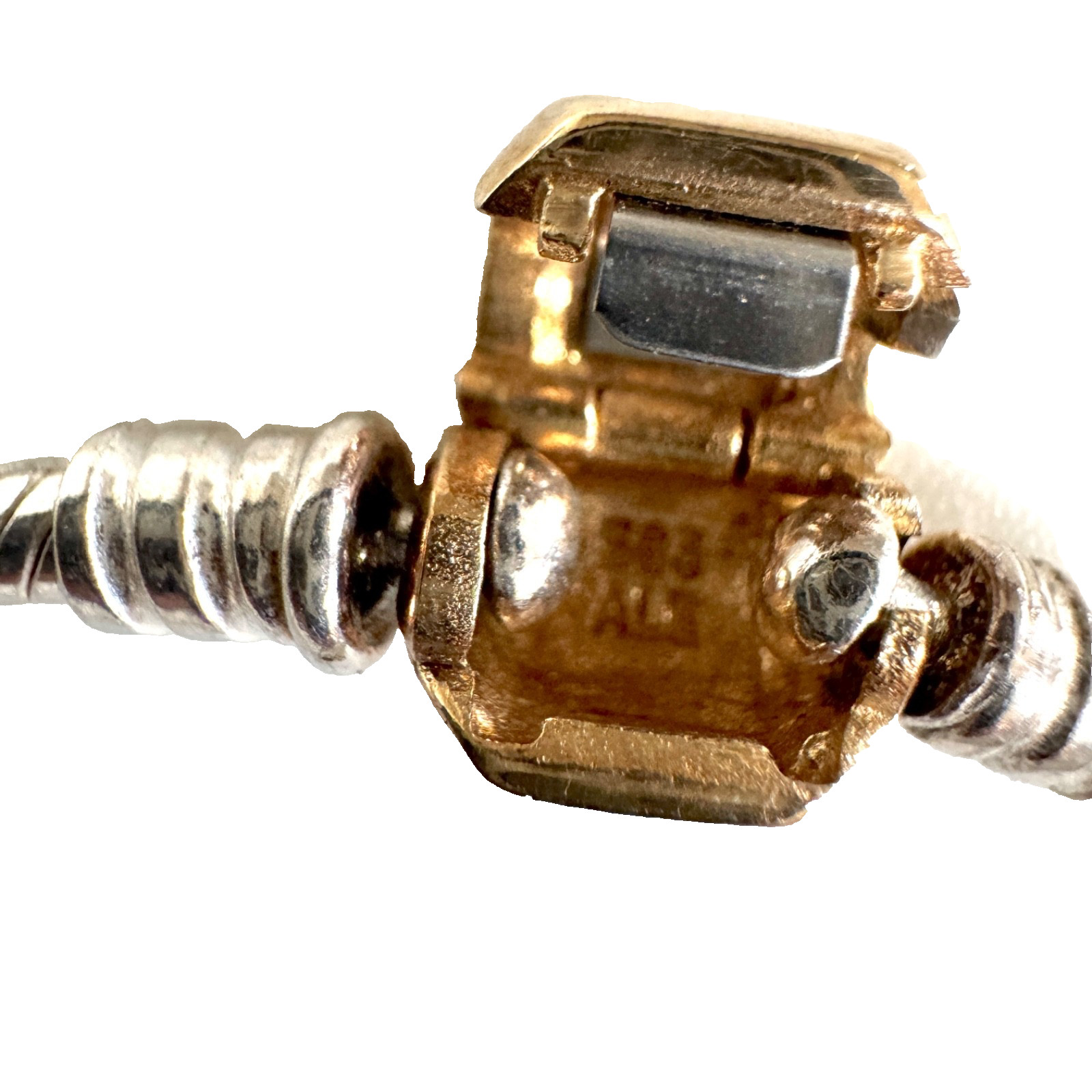 Authentic Pandora 14k gold Clasp Two Toned Bracelet 590702HG – 21cm or 8.3″