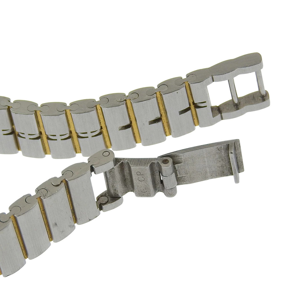 Dunhill wristwatch stainless steel quartz analog white dial ladies used