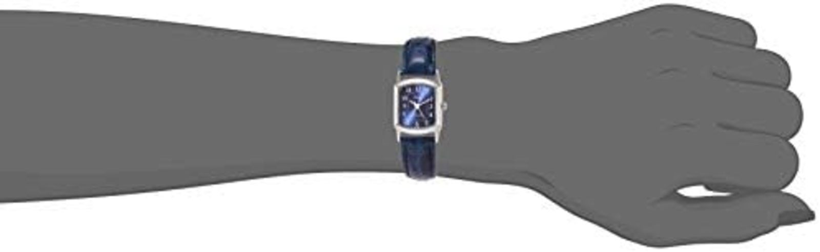 Citizen Q&Q Watch Analog Waterproof Leather Belt QA69-305 Ladies Navy F/S wTrack