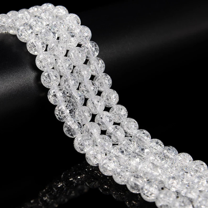 Clear Quartz Smooth Roundelle Beads 4mm 6mm 8mm 10mm 12mm Quartz Chakra Beads