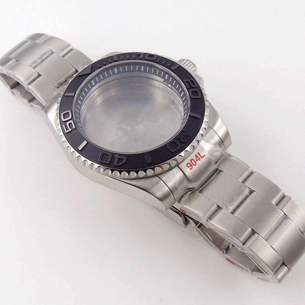 20atm 40mm Ceramic Bezel Sapphire Chapter Ring Watch Case Fit For NH35 NH36 2824