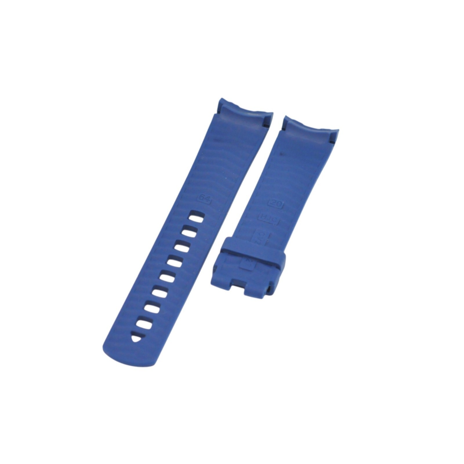 20mm Blue Rubber Watch Strap For Seamaster Diver 210.32.42.20.06.001
