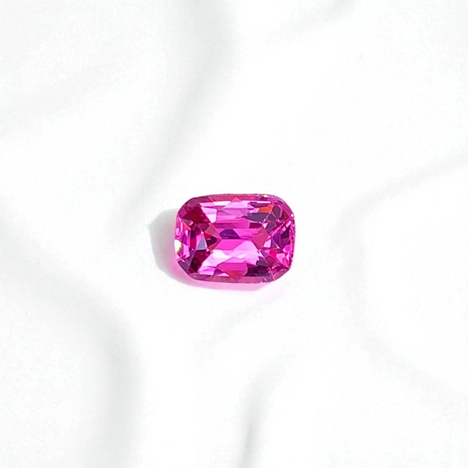 9.55 CT Natural Ceylon Pink Sapphire Cushion Cut Loose Certified Gemstone AG