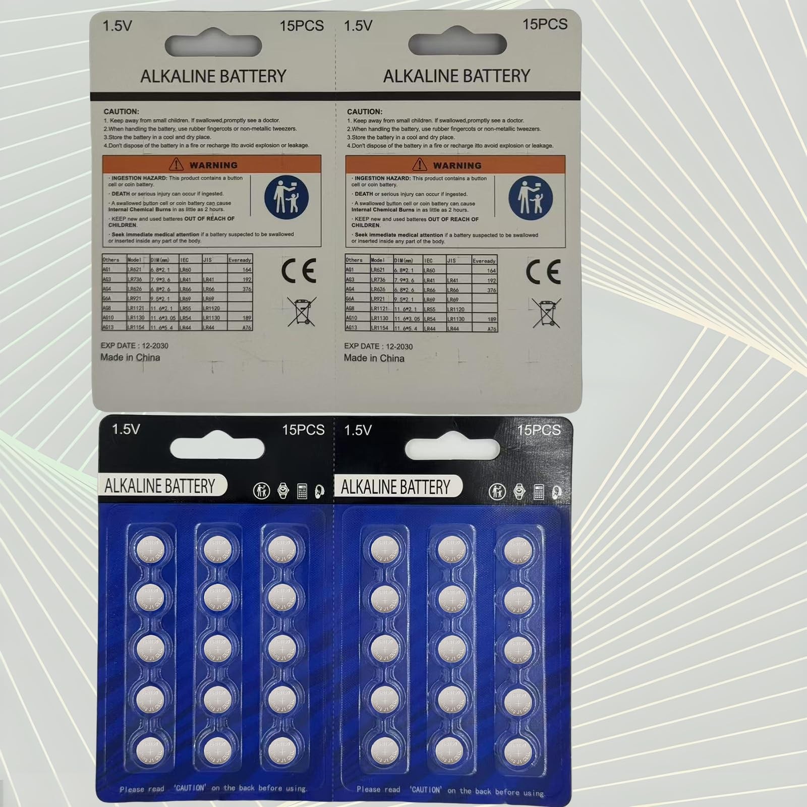 youchen 30 Pack LR1130 Battery AG10 L1131f 389 390 LR54 L1131 L1131c 30Pack-4