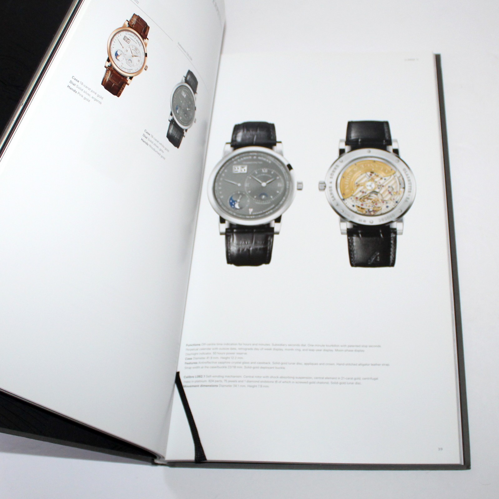 A Lange & Sohne Collection Book 2018 watches catalog paperwork