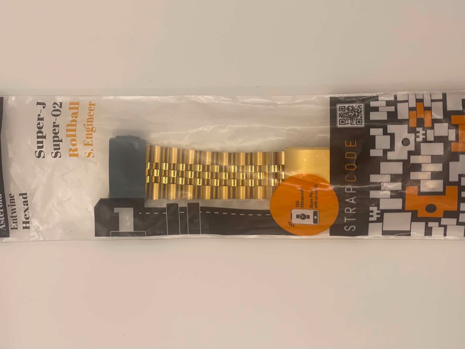 STRAPCODE Super-J Louis 22mm Gold Jubilee Bracelet for Seiko Turtle SRPC44 — New