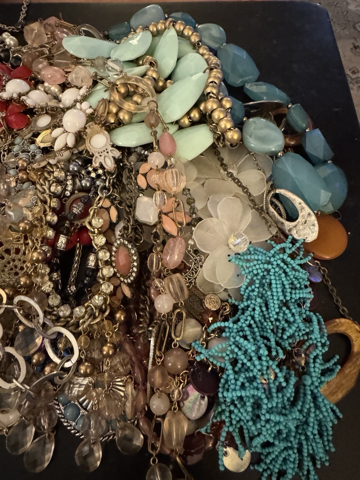 Bulk Jewelry Lot Estate Vintage to Modern Mix 2 LB WEARABLE /RESELL 2