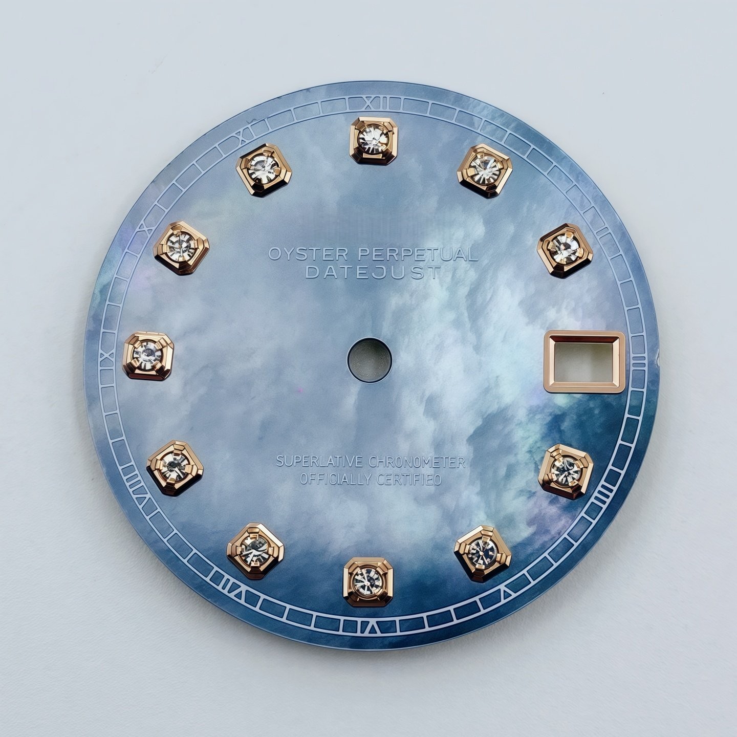 28.5mm Pearl Diamond Watch Dial No Luminous for Nh35 Nh36 Movement