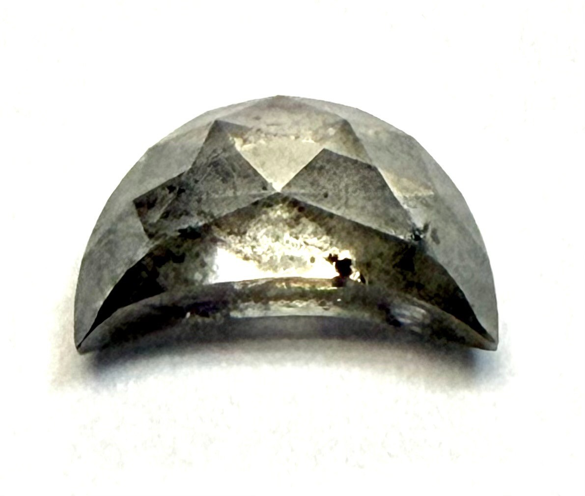 1.18 CARATS Half Moon Rose CUT SALT & PEPPER POLISHED DIAMOND