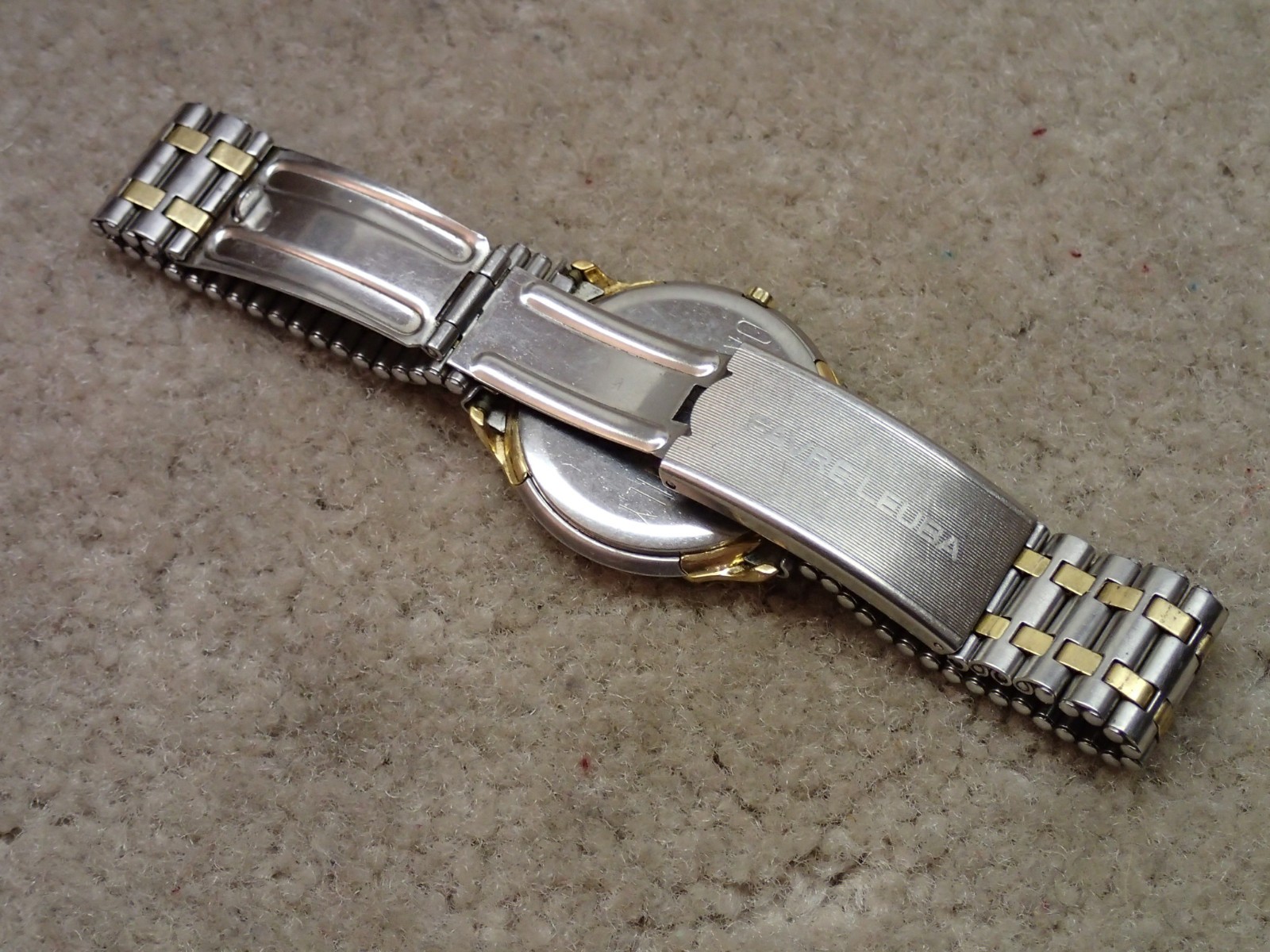 Favre Leuba Vintage Harpoon Quartz Watch Swiss Estate Item Not Working Project