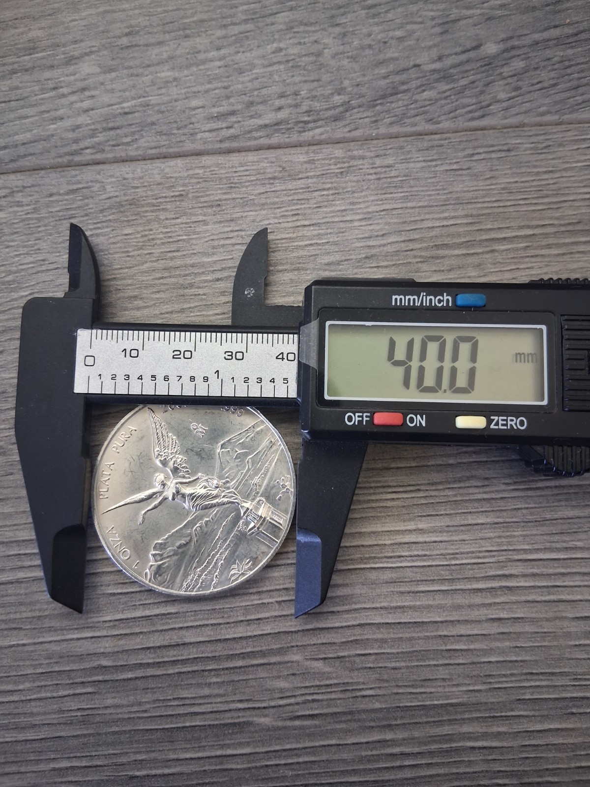 Bizel de plata 925 mexicano para moneda de 1 OZ de 40mm plata real “solo bizel”