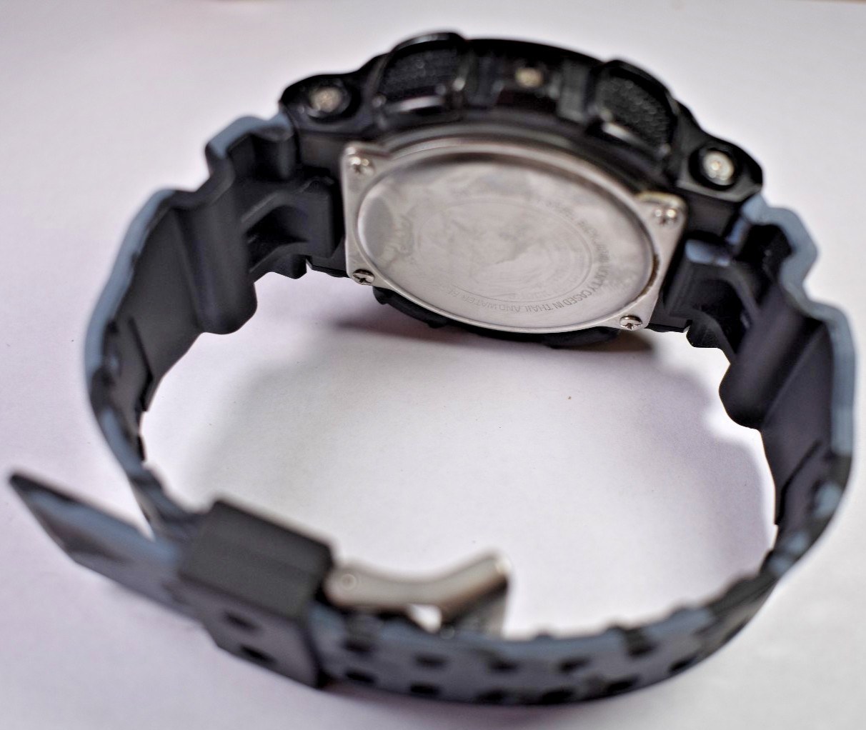 MODIFIED Casio G-Shock GA-110 (5146) Men’s Camo Gray Ana/Digi Watch NEW BATT!