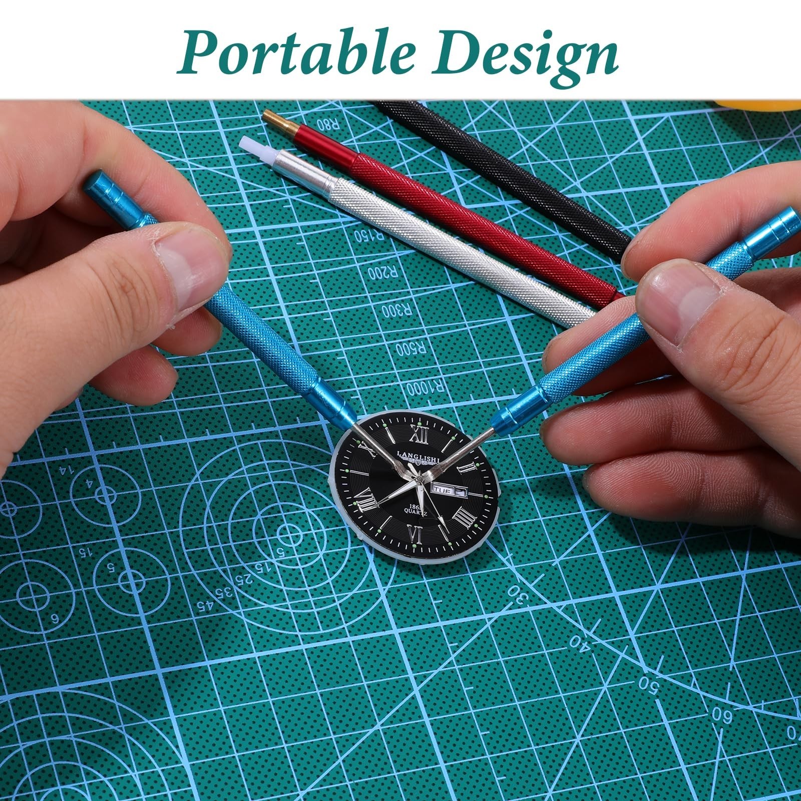 5 Pcs Watch Hands Repair Tool Kit, Stainless Steel Watch Hand Setting Tool, P…
