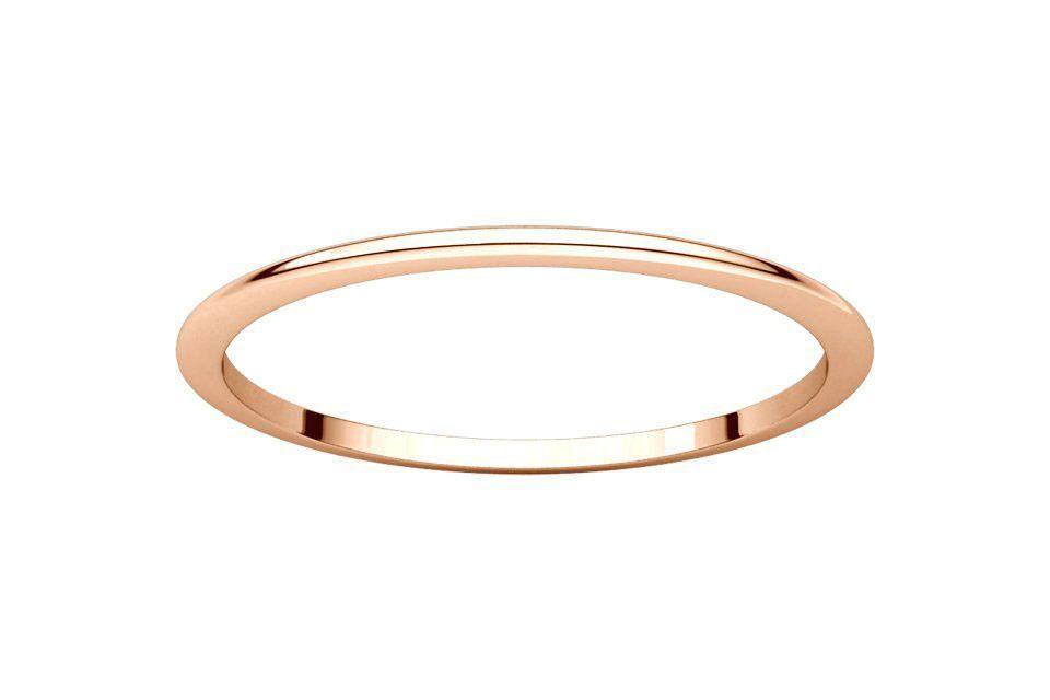BRAND NEW 10k Yellow White Rose Gold Dainty Thin 1mm Wedding Band Ring Size 4-9