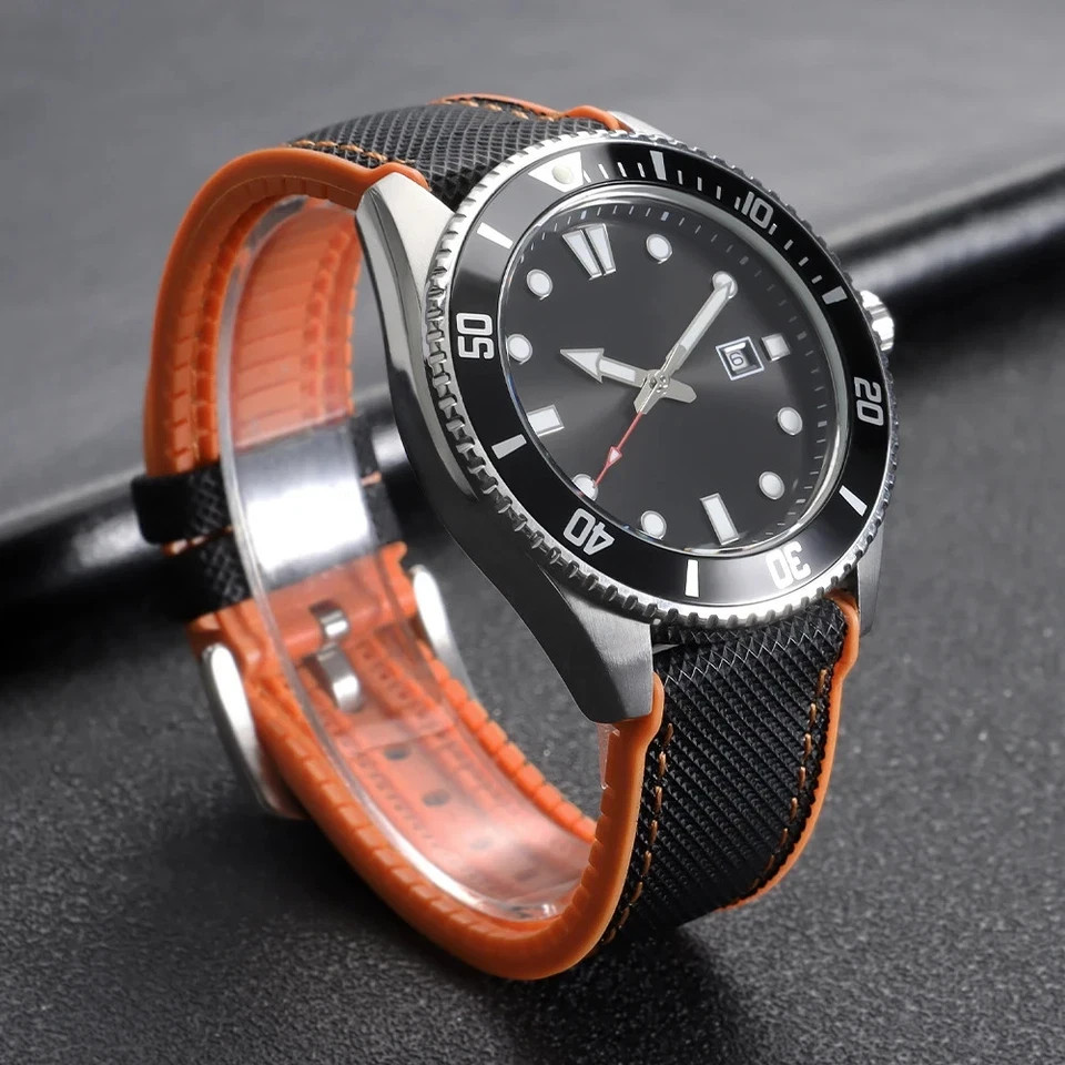 18mm 20mm 21mm 22mm Nylon Rubber Sailcloth Watch Strap Band for Omega for Seiko