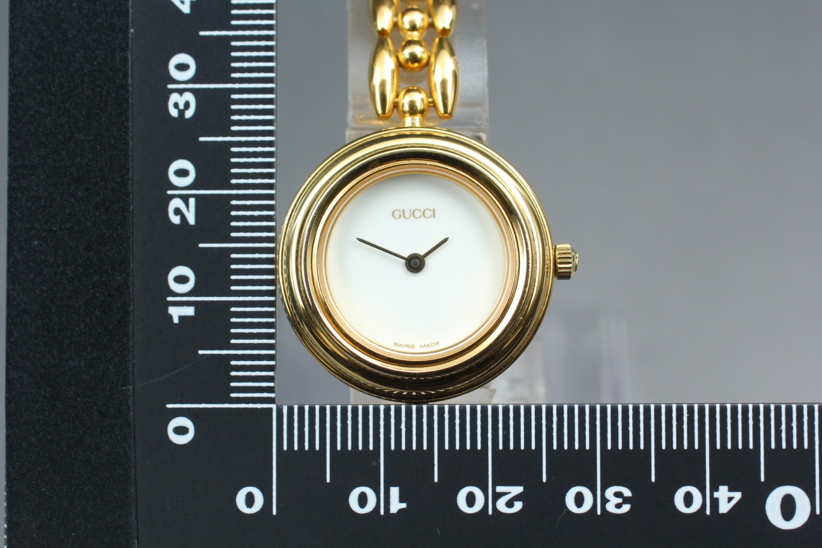 [ N MINT- w/ BOX & Links ] GUCCI Change Bezel 11/12.2 6 Colors 26mm Quartz Watch