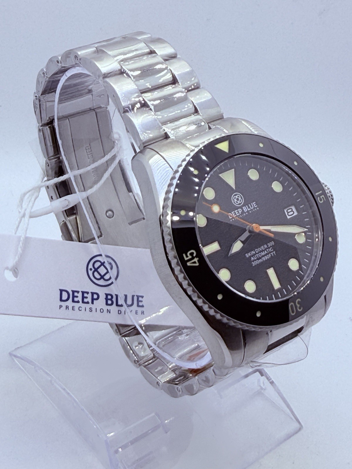 Deep Blue SKIN DIVER 300 40MM AUTO VINTAGE DIVE WATCH-ROUND HOUR MARKERS‼️NEW‼️