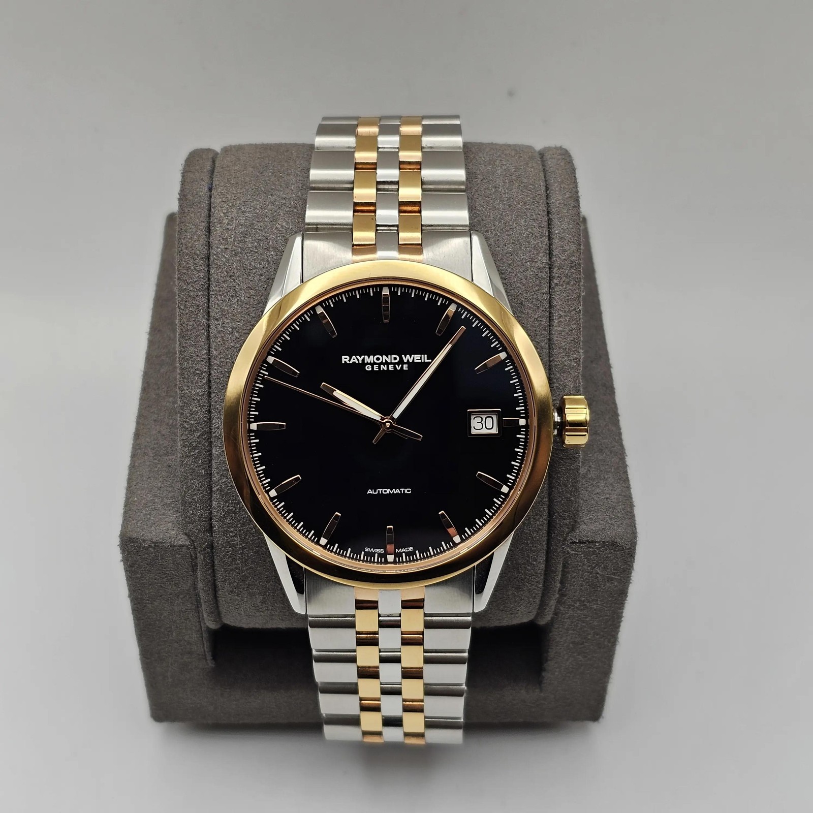Raymond Weil Freelancer Steel Black Dial Automatic Mens Watch 2740-SP5-20011