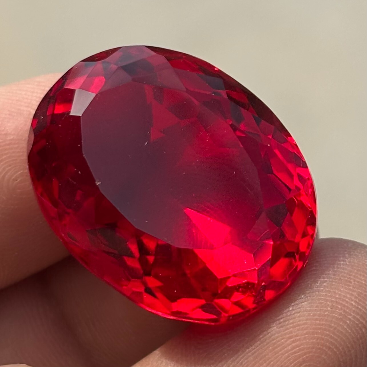 205 CT BIG SIZE Natural Certified Blood Red Ruby Oval Cut Loose Gemstone