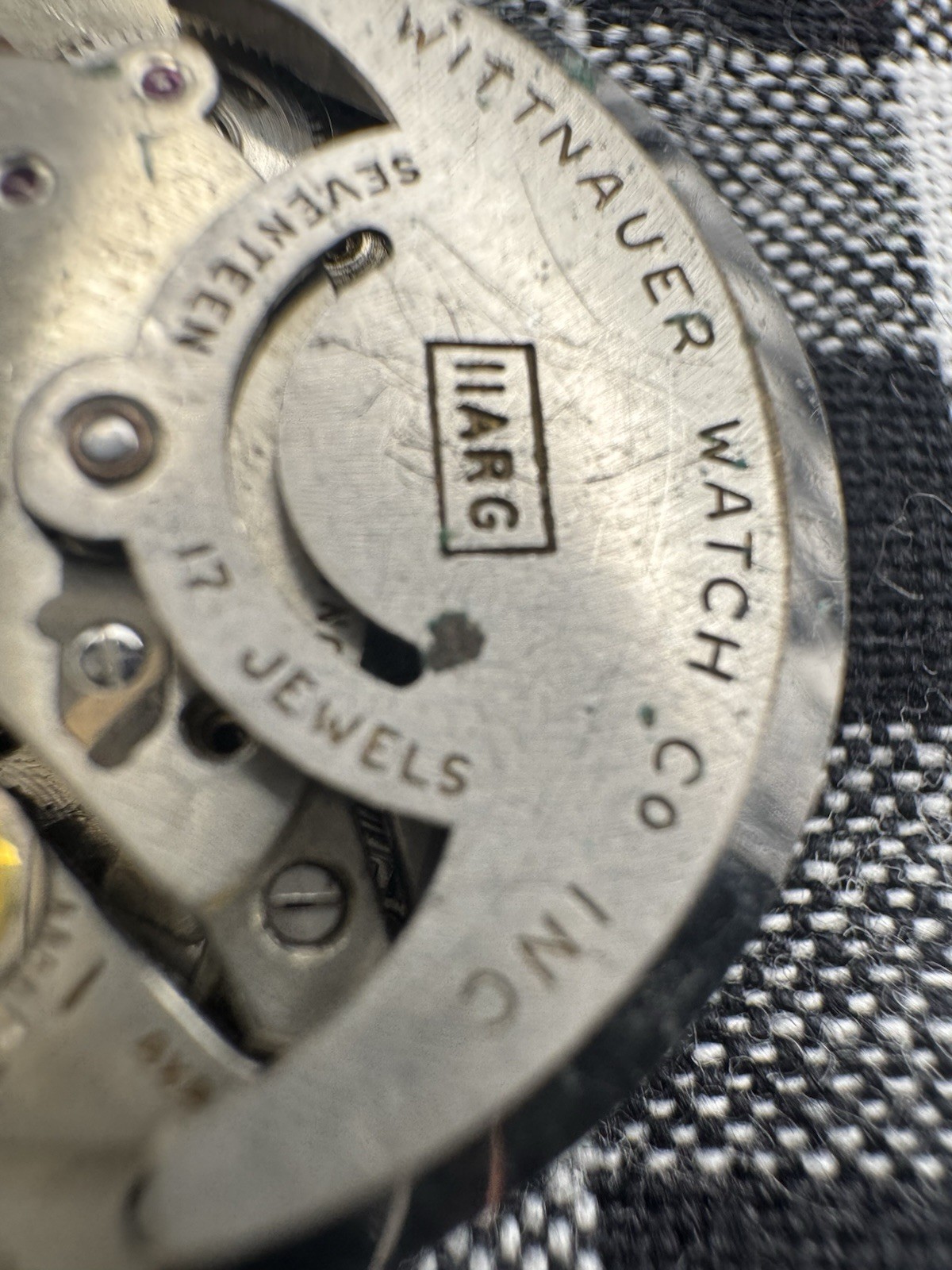 Vintage Men’s Wittnauer Automatic Wrist Watch Dial Mvmt For Repair 184