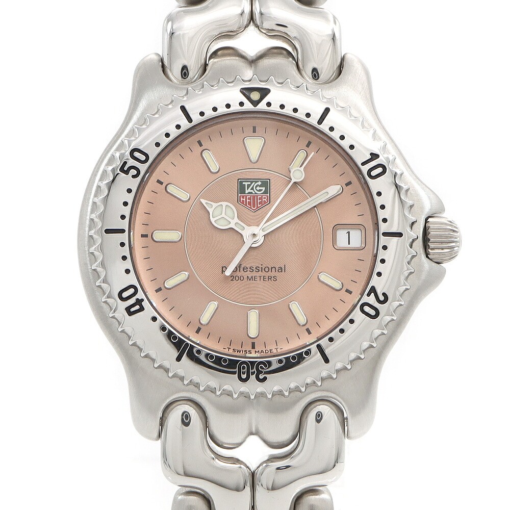 TAG Heuer S/el Professional 200 WG111D BA0423 Date 200m Pink SS Steel Men Quartz