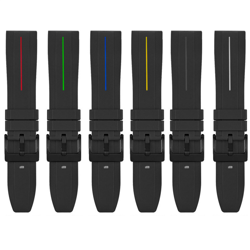 14-24mm Silicone Rubber Smart Watch Strap Waterproof Replacement Wrist Band Belt