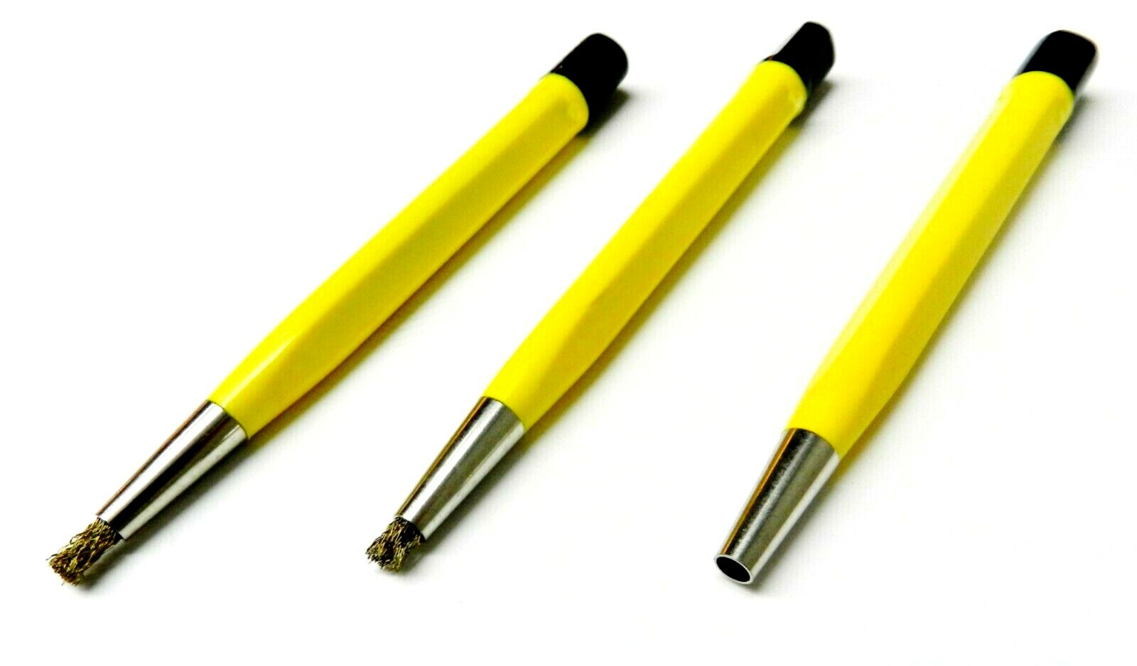 3x Scratch Brush Brass Retractable Pen Brass Wire Watch Repair, Jewelry Tool Set