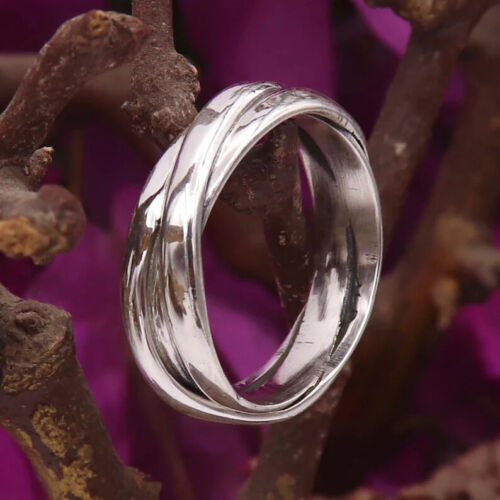 Solid 925 Sterling Silver Band & Spinner Handmade Jewelry Ring All Size BB-9
