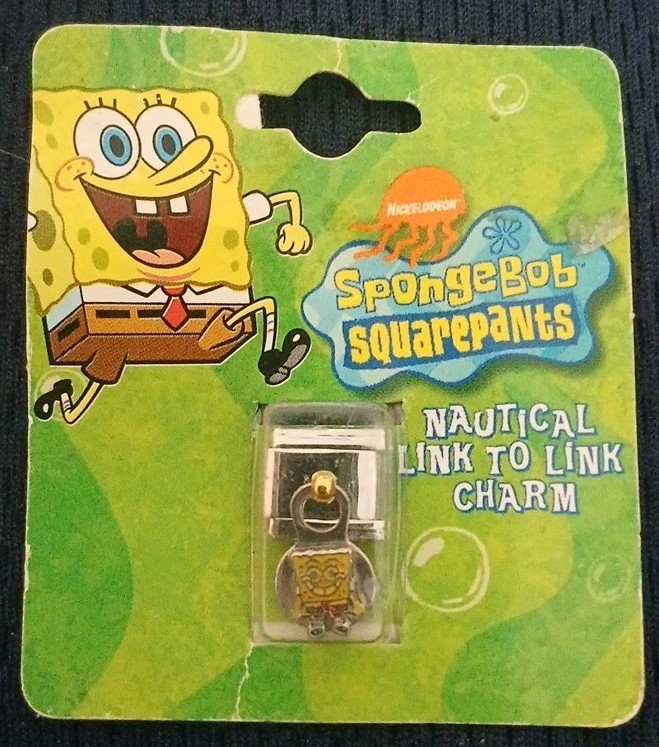 9mm Spongebob Squarepants Italian Charm Nautical Link-to-Link Charm 2003