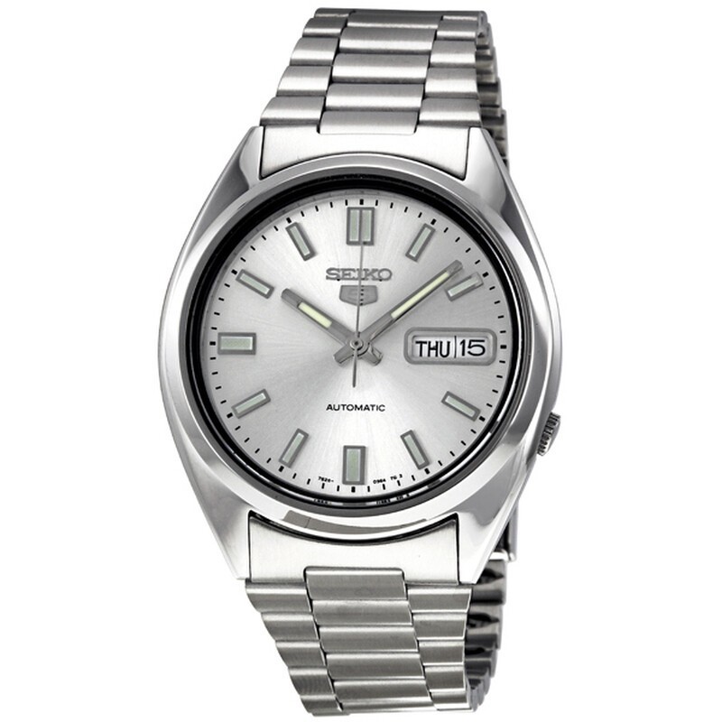 Seiko 5 Automatic Silver Dial Stainless Steel Men’s Watch – SNXS73 NEW
