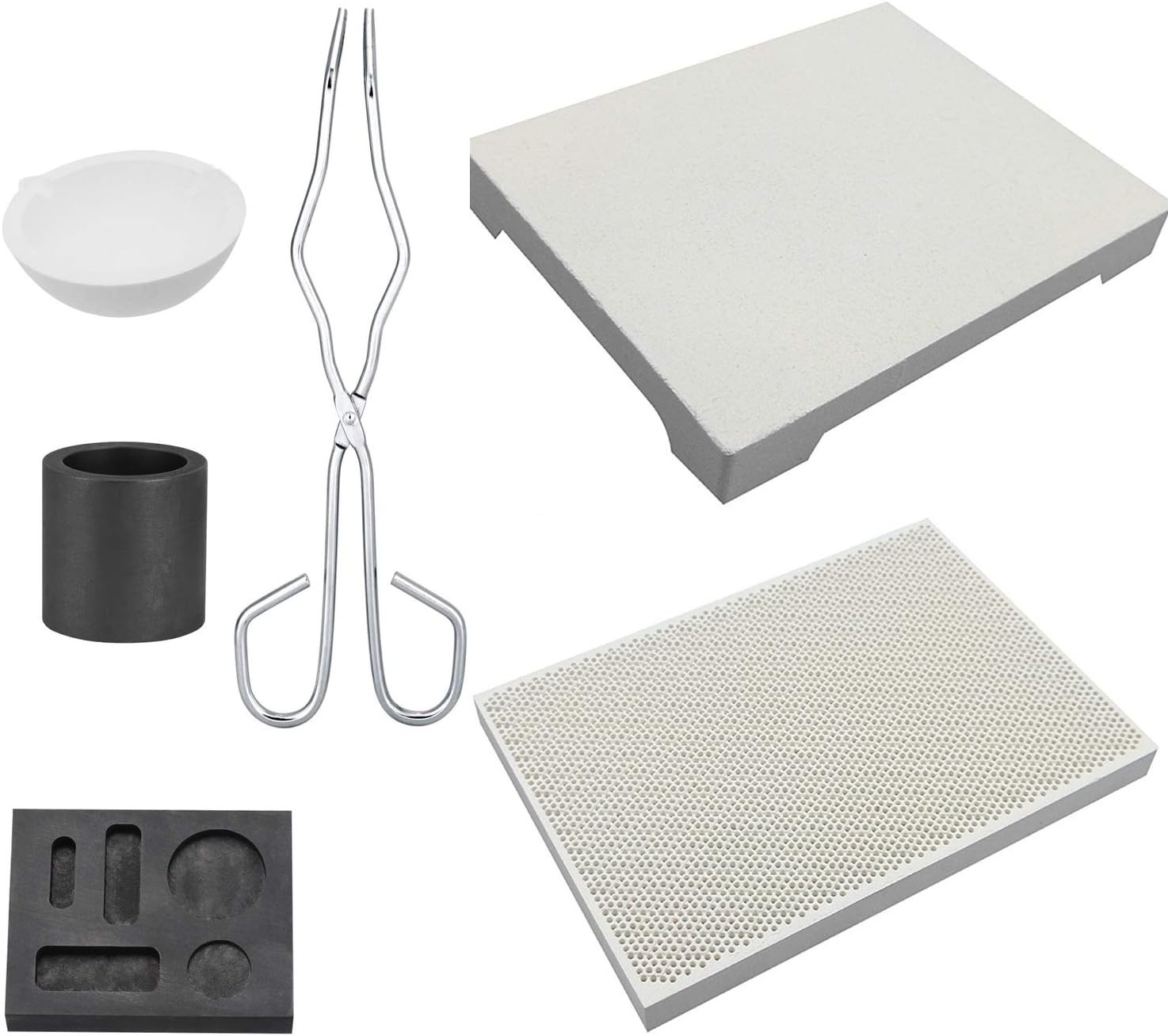 Versatile 6-Piece Graphite Casting Kit for Optimal Metal Melting Performance