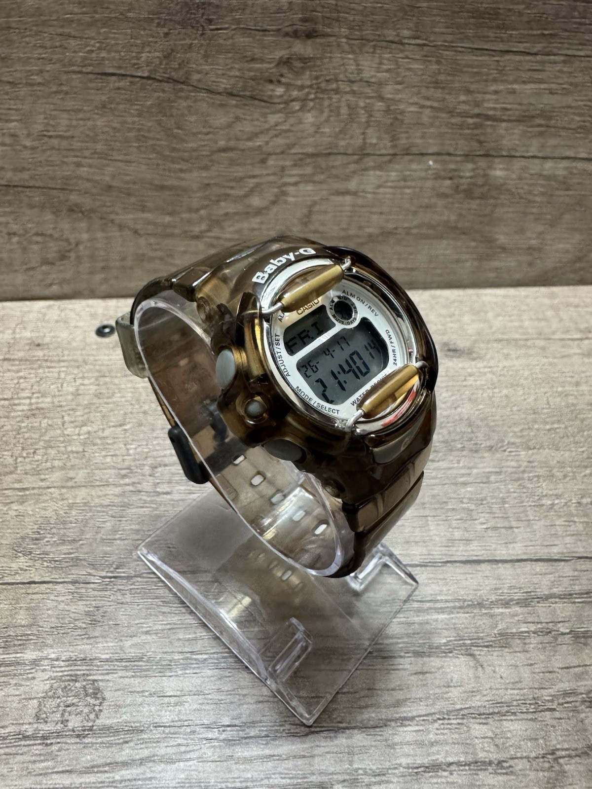 Casio Baby-G Transparent 3189 BG-169R Digital Watch Untested