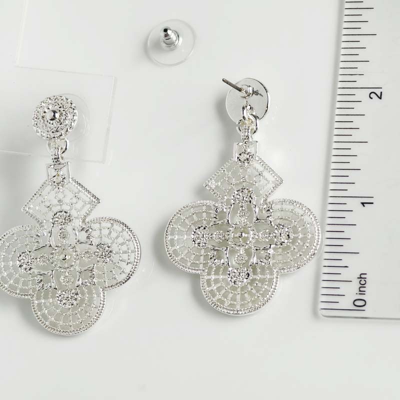 New Cabi Floral Statement Drop Earrings Chic Women Party Vacation Jewelry Gift